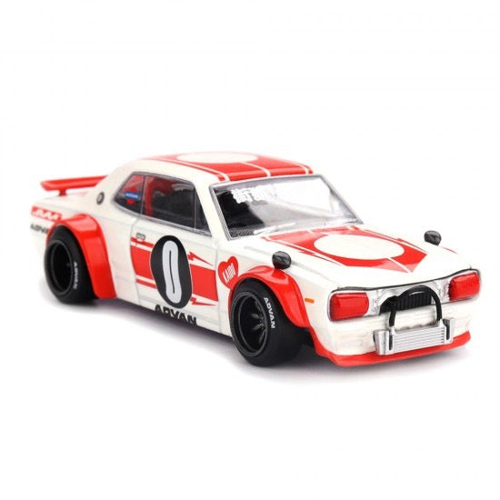 Laad de afbeelding in de Gallery-viewer, Nissan SKYLINE GT-R (KPGC10) KAIDO WORKS V2 1969 MINI GT 1:64
