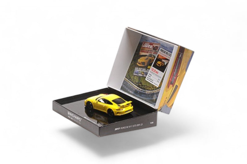 Chargez l'image dans la visionneuse de la galerie, Porsche 911 GT3 2017 JAUNE BOÎTE SPÉCIALE ‼️ÉDITION LIMITÉE 525 pièces‼️ MINICHAMPS 1:43
