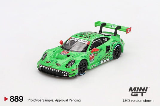 Porsche 911 (992) GT3 R #77 AO RACING DAYTONA 24 HRS 2ÈME PLACE 2024 (LHD) MINI GT 1:64