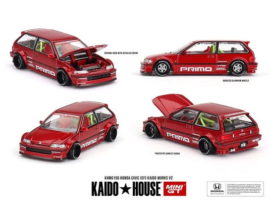 Honda CIVIC (EF) KAIDO WORKS V2 1987 MINI GT 1:64