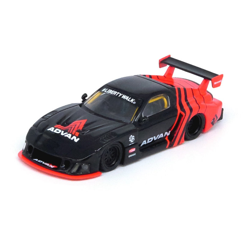 Load image into Gallery viewer, Mazda LBWK RX7 (FD3S) LB Super Silhouette *Advan Livery* Black/Red INNO64 Models 1:64
