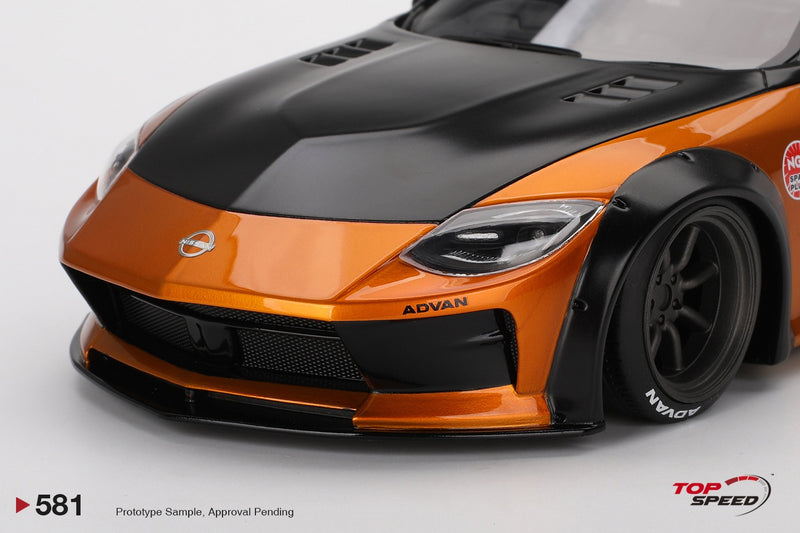 Load image into Gallery viewer, Nissan 400Z LB NATION WORKS GOLD 2024 TOP SPEED 1:18
