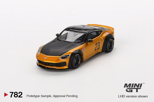 Nissan 400Z LB NATION WORKS GOLD 2024 (RHD) MINI GT 1:64