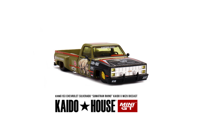 Laad de afbeelding in de Gallery-viewer, Chevrolet SILVERADO SUMATRAN RHINO 1980 MINI GT 1:64
