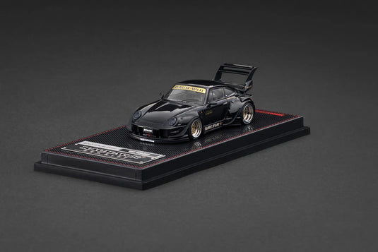PORSCHE RWB 993 BLACK IGNITION MODEL 1:64