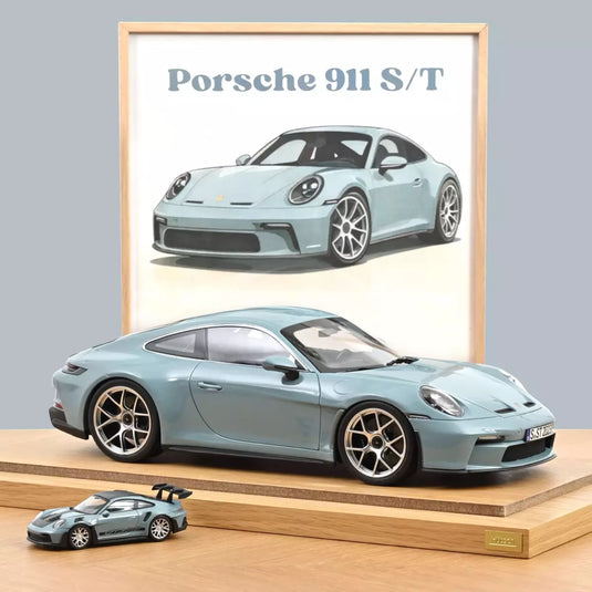 Porsche 911 S/T 2023 BLUE Meissen (LIMITED EDITION 900 PIECES) NOREV 1:12
