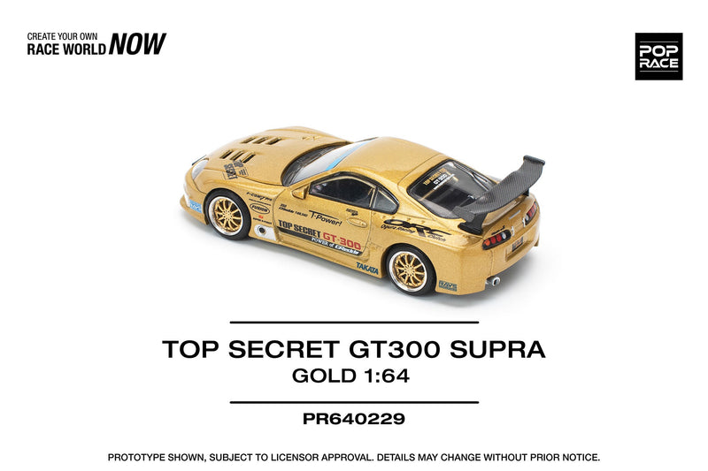 Load image into Gallery viewer, Toyota Top Secret GT300 Supra Gold POP RACE 1:64
