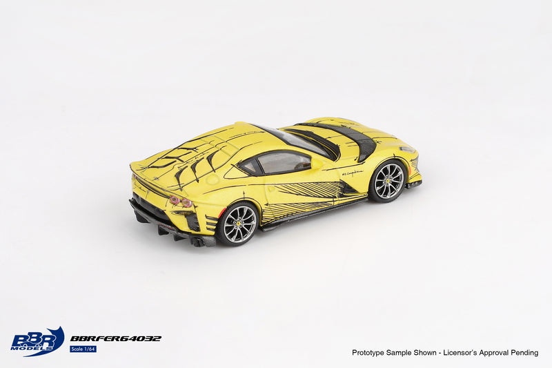 Load image into Gallery viewer, Ferrari 812 COMPETITIZONE TAILOR MADE YELLOW 2021 BBR Models 1:64
