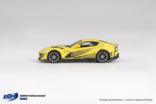 Ferrari 812 COMPETITIZONE TAILOR MADE YELLOW 2021 BBR Models 1:64