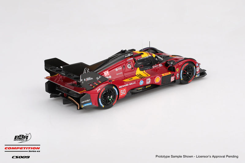 Laad de afbeelding in de Gallery-viewer, Ferrari 499P #50 FERRARI AF CORSE WEC QATAR 1812KM WINNAAR 2025 BBR Models 1:43
