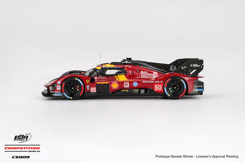 Laad de afbeelding in de Gallery-viewer, Ferrari 499P #50 FERRARI AF CORSE WEC QATAR 1812KM WINNAAR 2025 BBR Models 1:43
