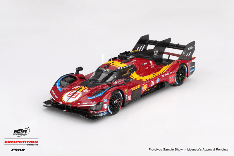 Laad de afbeelding in de Gallery-viewer, Ferrari 499P #51 Ferrari AF Corse WEC Qatar 1812KM 3de 2025 BBR Models 1:43
