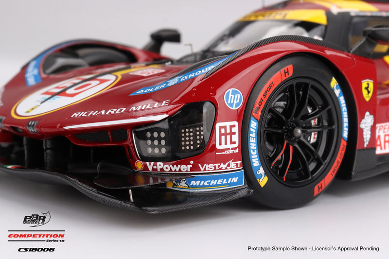 Laad de afbeelding in de Gallery-viewer, Ferrari 499P #50 Ferrari AF Corse WEC Qatar 1812KM winnaar 2025 BBR Models 1:18
