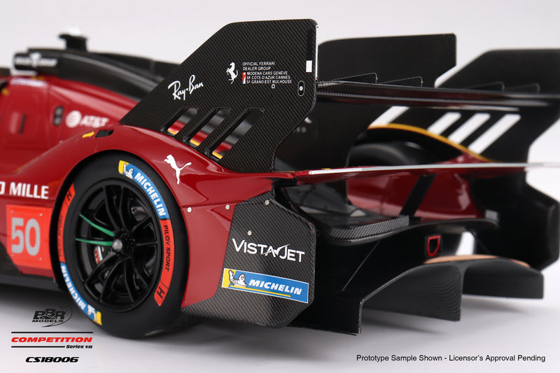 Laad de afbeelding in de Gallery-viewer, Ferrari 499P #50 Ferrari AF Corse WEC Qatar 1812KM winnaar 2025 BBR Models 1:18
