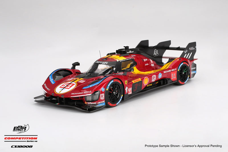 Laad de afbeelding in de Gallery-viewer, Ferrari 499P #51 Ferrari AF Corse WEC Qatar 1812KM 3de 2025 BBR Models 1:18
