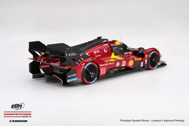 Laad de afbeelding in de Gallery-viewer, Ferrari 499P #51 Ferrari AF Corse WEC Qatar 1812KM 3de 2025 BBR Models 1:18
