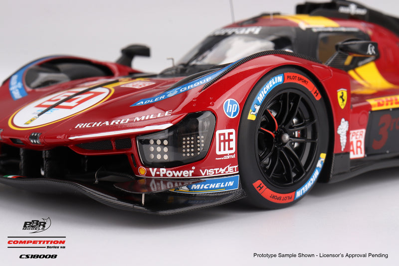 Laad de afbeelding in de Gallery-viewer, Ferrari 499P #51 Ferrari AF Corse WEC Qatar 1812KM 3de 2025 BBR Models 1:18
