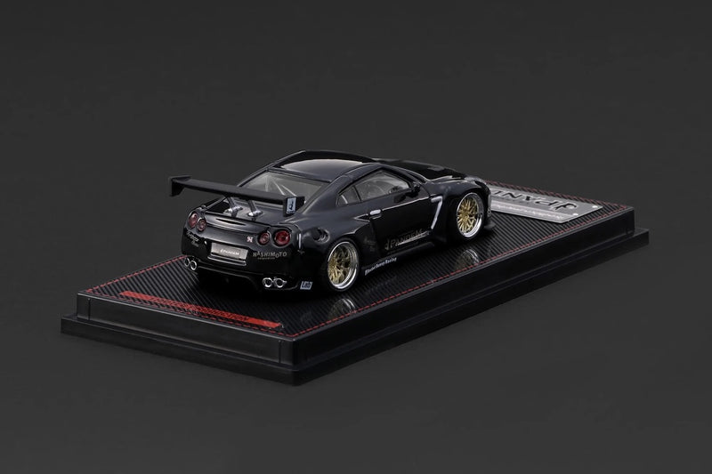 Chargez l'image dans la visionneuse de la galerie, NISSAN PANDEM R35 GT-R NOIR MÉTALLISÉ IGNITION MODEL 1:64
