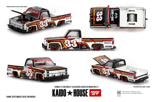 Chevrolet SILVERADO KAIDO INTIMIDATOR V1 1980 MINI GT 1:64