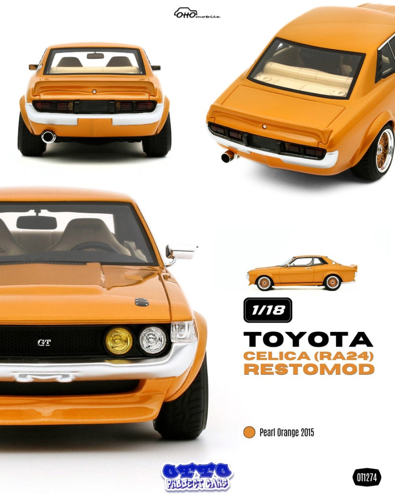 Laad de afbeelding in de Gallery-viewer, TOYOTA CELICA (RA24) RESTOMOD ORANJE 2015 OTTOmobile 1:18
