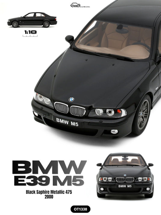 BMW E39 M5 2000 BLACK SAPHIRE METALLIC OTTOmobile 1:18