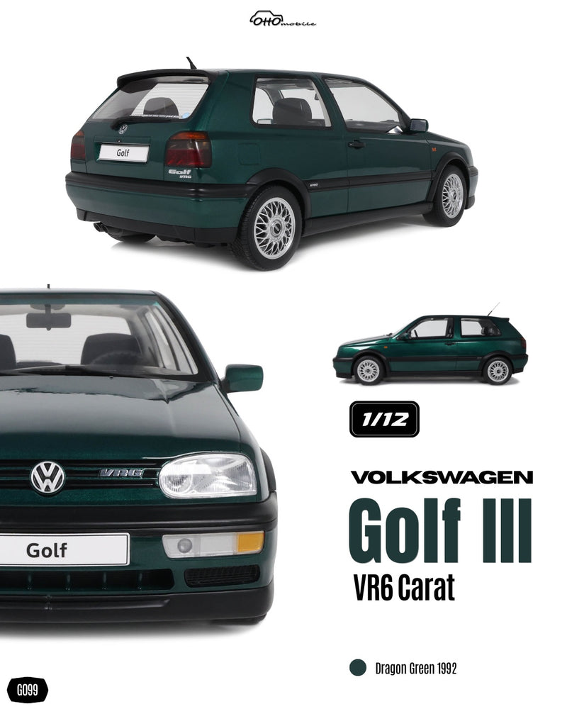 Load image into Gallery viewer, VOLKSWAGEN GOLF III VR6 CARAT DRAGON GREEN 1992 OTTOmobile 1:12

