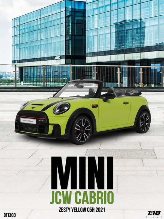 Mini COOPER JCW CABRIO JAUNE ZESTY C5H 2021 OTTOmobile 1:18