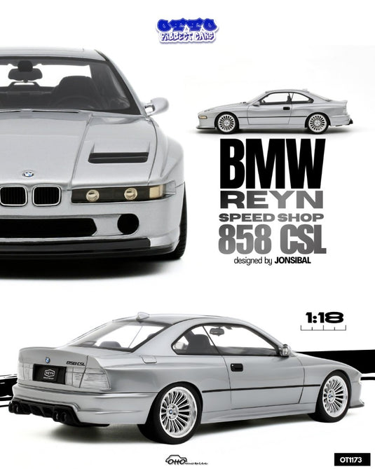 Bmw REYN SPEED SHOP 858 CSL designed by JONSIBAL CHROME SHADOW METALLIC 2024 OTTOmobile 1:18