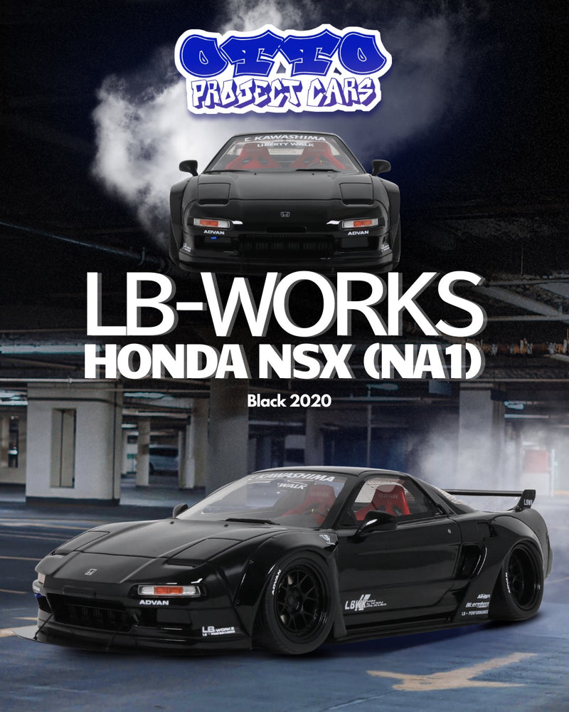 Laad de afbeelding in de Gallery-viewer, Honda NSX LB-WORKS (NA1) ZWART 2020 OTTOmobile 1:18
