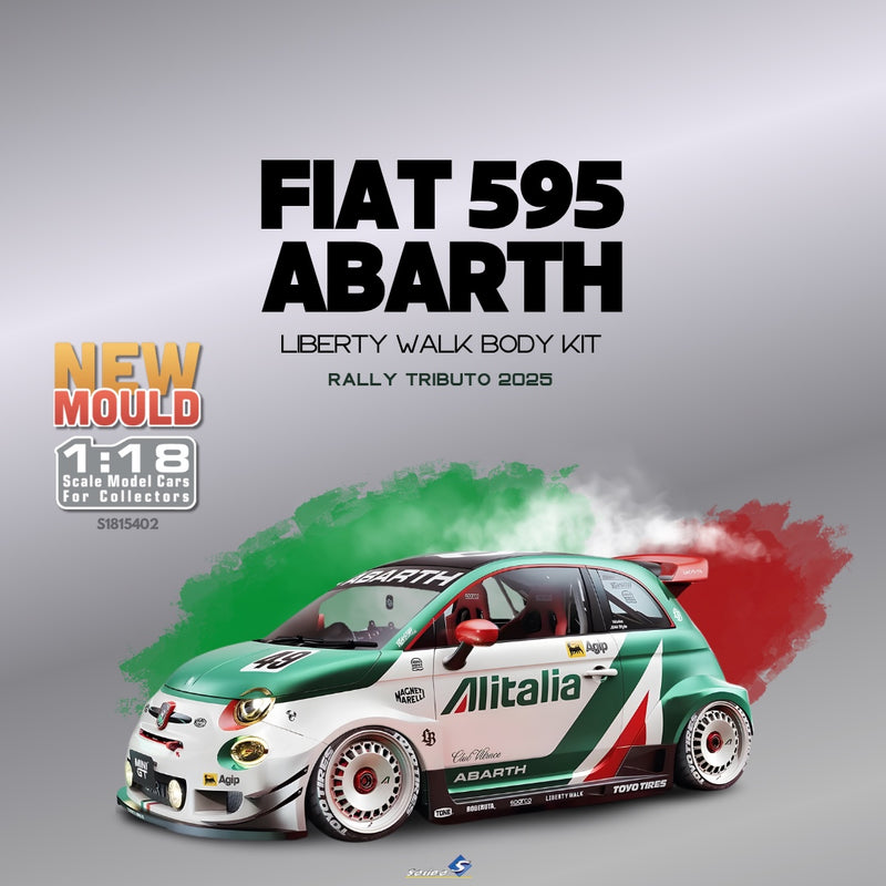 Load image into Gallery viewer, Fiat 595 ABARTH LIBERTY WALK BODY KIT RALLY TRIBUTO 2025 SOLIDO 1:18
