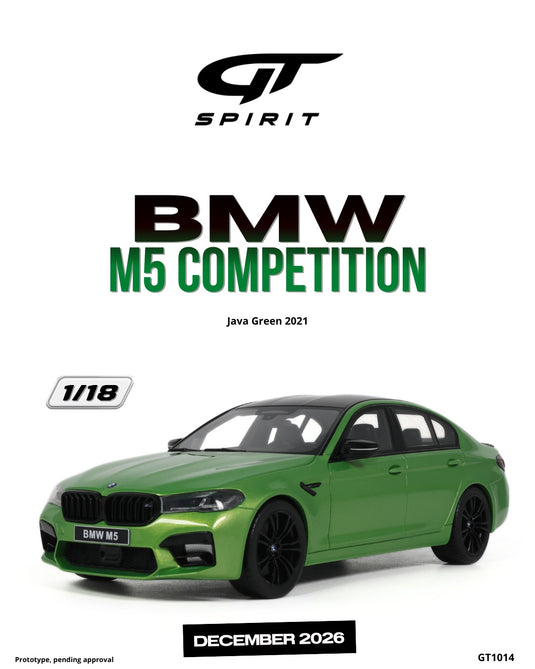BMW M5 COMPETITION JAVA VERT 2021 GT SPIRIT 1:18