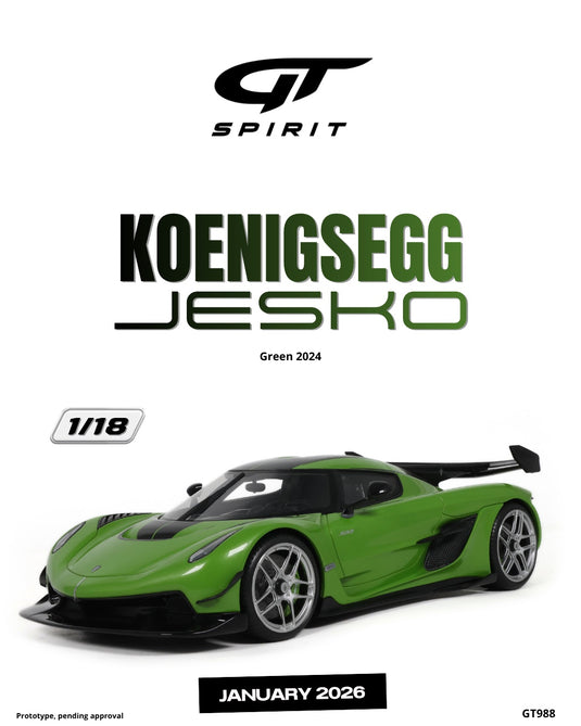 KOENIGSEGG JESKO GREEN 2024 GT SPIRIT 1:18