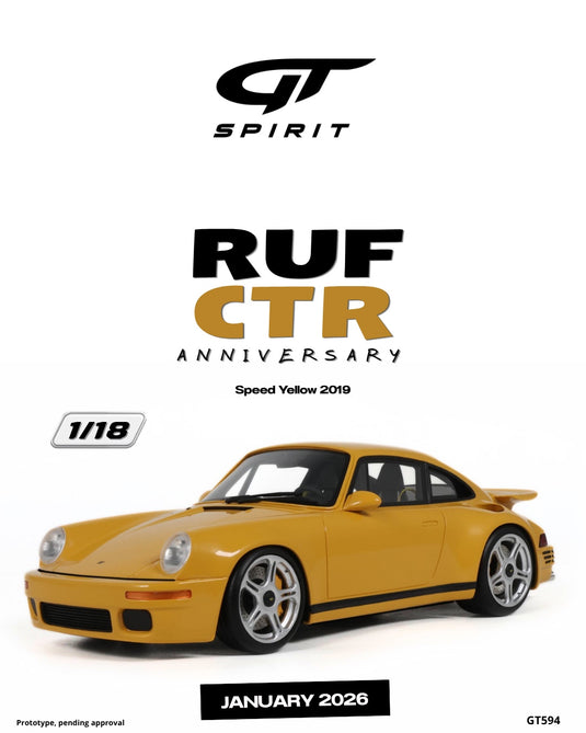 RUF CTR ANNIVERSARY SPEED JAUNE 2019 GT SPIRIT 1:18