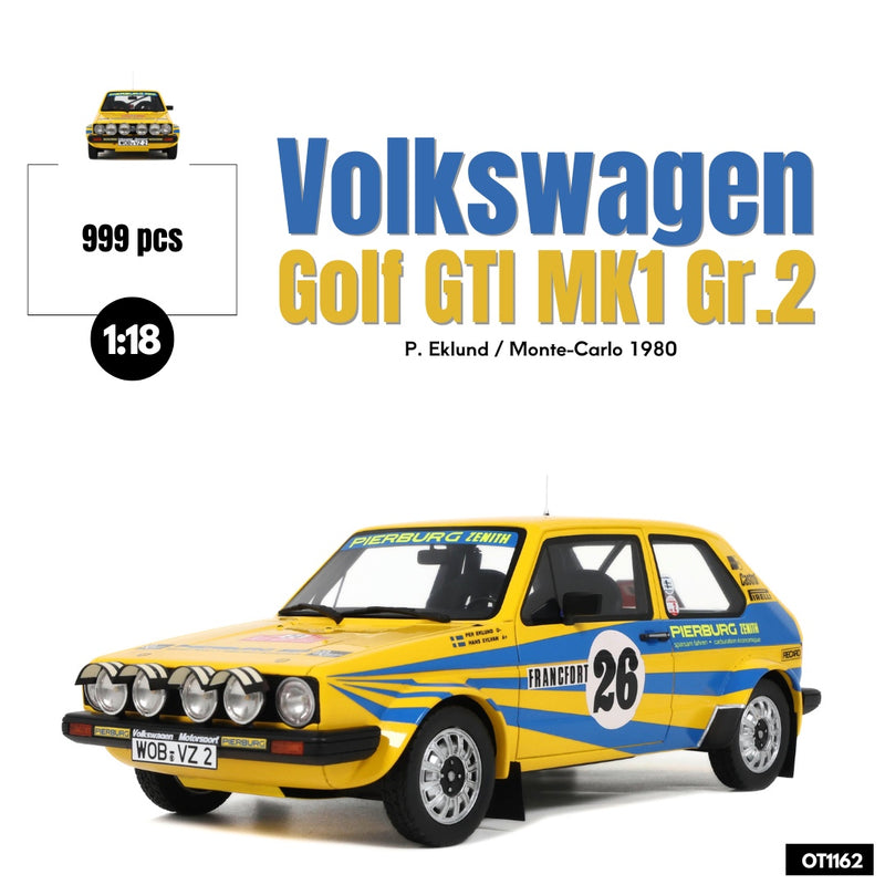 Laad de afbeelding in de Gallery-viewer, Volkswagen GOLF GTI MK1 GR.2 P. EKLUND MONTE-CARLO 1980 OTTOmobile 1:18
