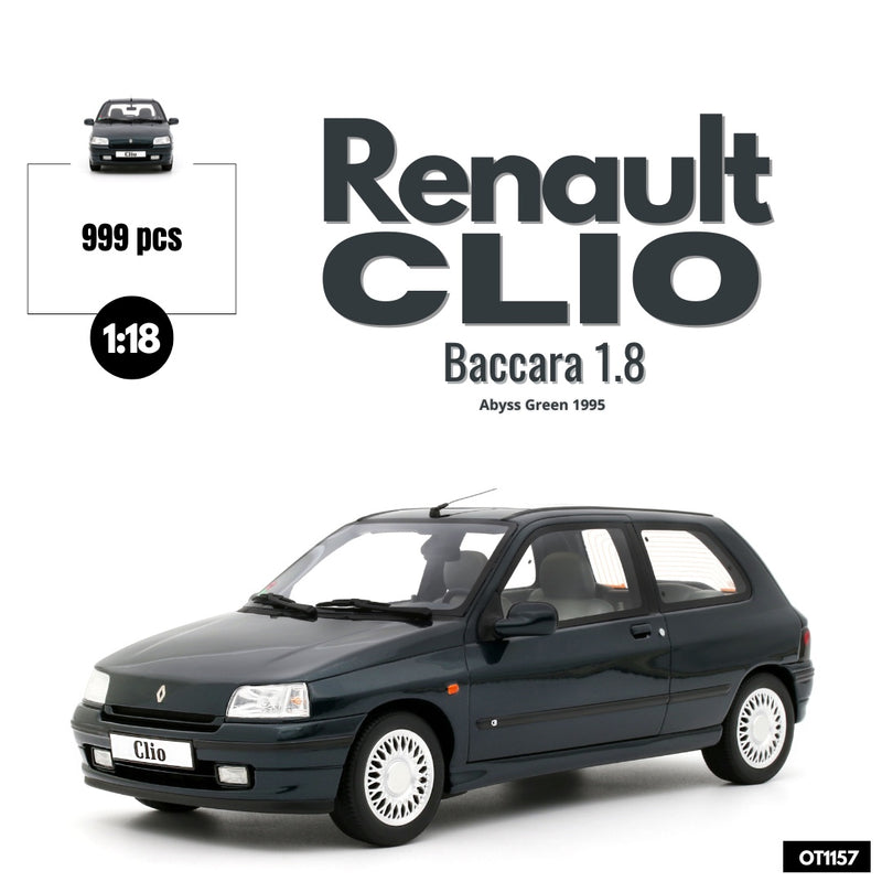Laad de afbeelding in de Gallery-viewer, Renault CLIO BACCARA 1.8 GROEN 1995 OTTOmobile 1:18
