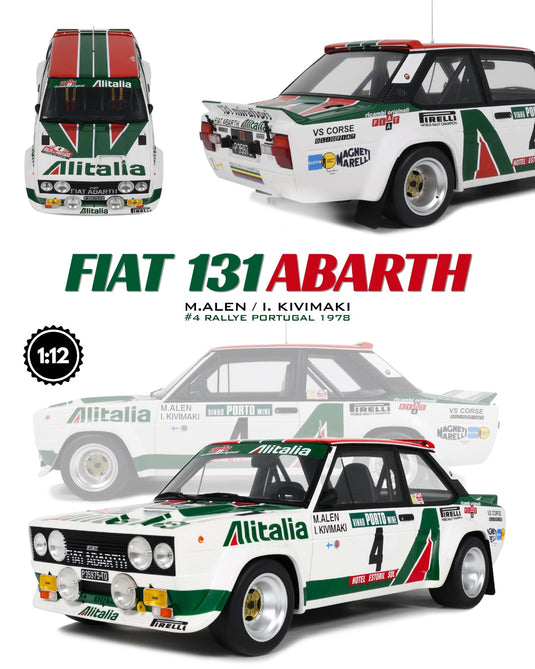 Fiat 131 ABARTH WIT M.ALEN RALLYE PORTUGAL 1978 OTTOmobile 1:12