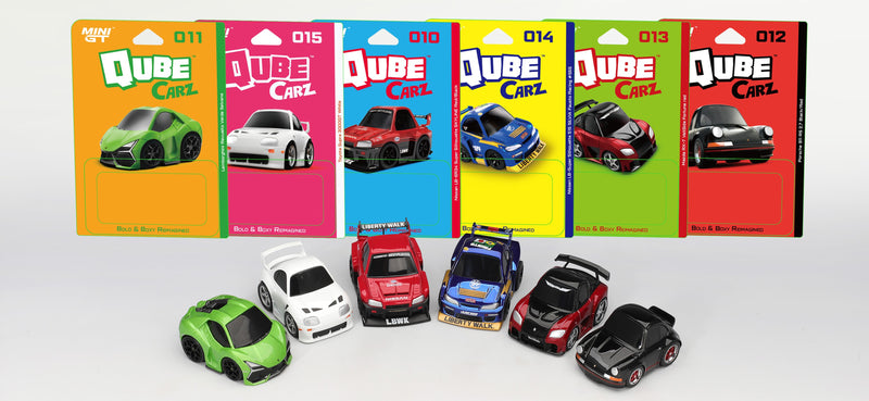 Laad de afbeelding in de Gallery-viewer, ASSORTIMENT 6 STUKS QUBE CARZ 2026 VER.2 MINI GT 1:64
