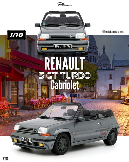 RENAULT 5 GT TURBO CABRIOLET GRIS 1995 OTTOmobile 1:18