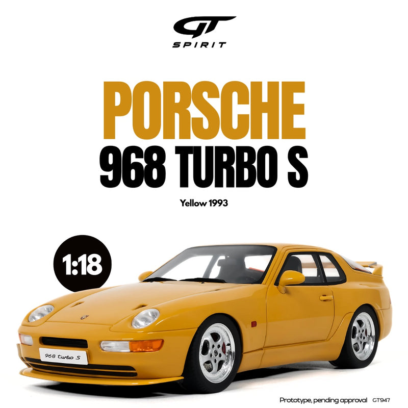 Chargez l&#39;image dans la visionneuse de la galerie, Porsche 968 TURBO S JAUNE 1993 GT SPIRIT 1:18
