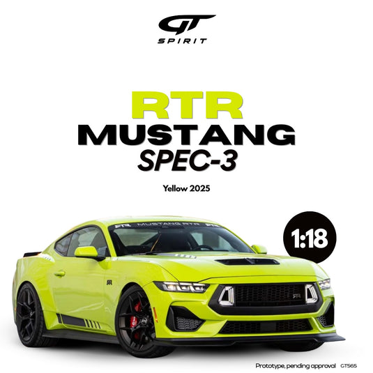 Ford RTR MUSTANG SPEC-3 JAUNE 2025 GT SPIRIT 1:18