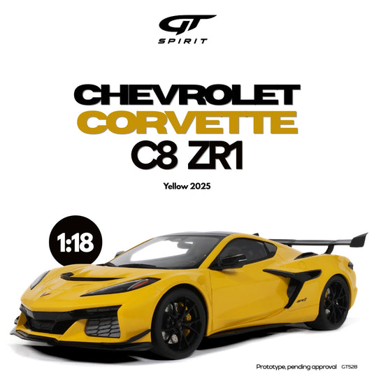 Chevrolet CORVETTE C8 ZR1 JAUNE 2025 GT SPIRIT 1:18