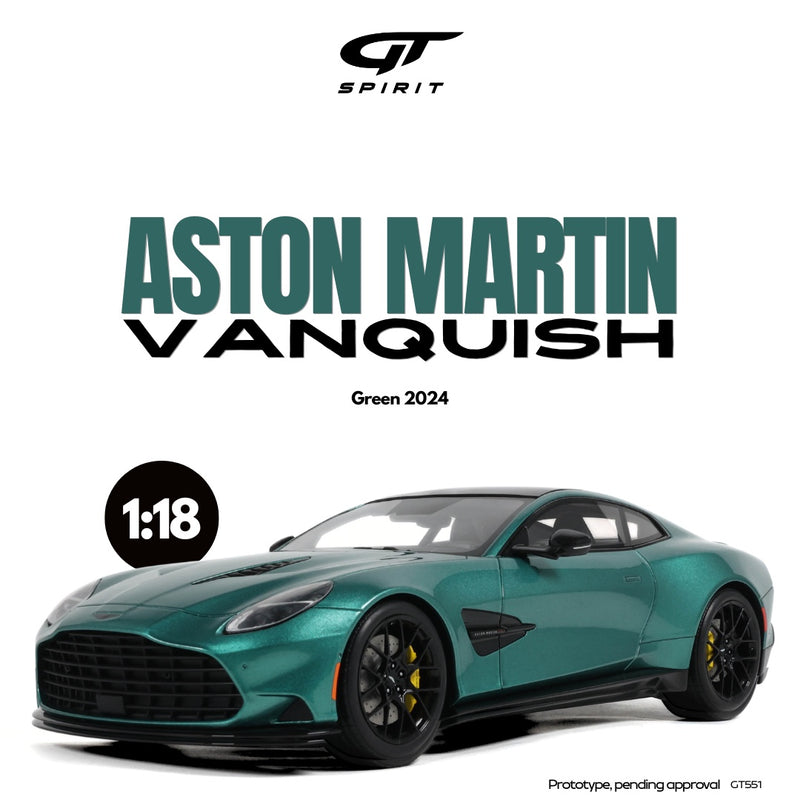 Chargez l&#39;image dans la visionneuse de la galerie, Aston Martin VANQUISH VERT 2024 GT SPIRIT 1:18
