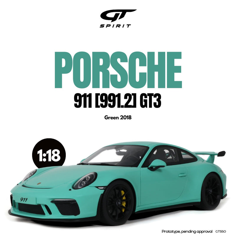 Chargez l&#39;image dans la visionneuse de la galerie, Porsche 911 [991.2] GT3 VERT 2018 GT SPIRIT 1:18
