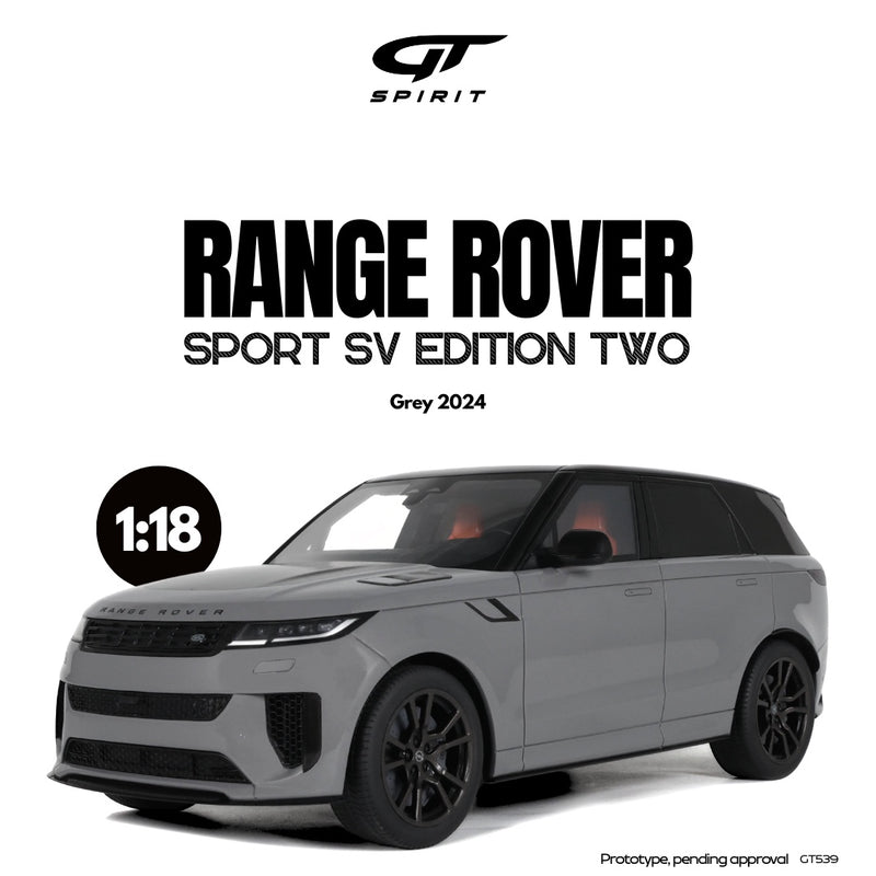 Chargez l&#39;image dans la visionneuse de la galerie, Range Rover SPORT SV ÉDITION DEUX GRIS 2024 GT SPIRIT 1:18
