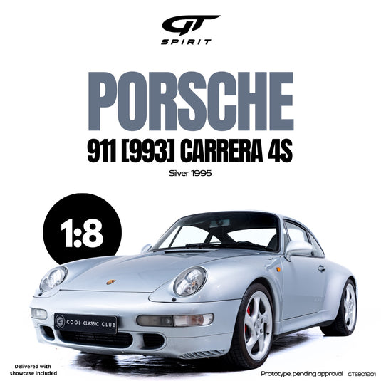 Porsche 911 [993] CARRERA 4S ARGENTÉ 1995 GT SPIRIT 1:8