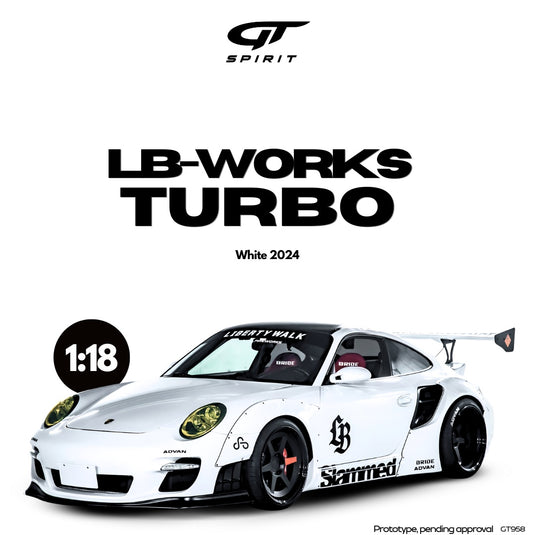 Porsche LB-WORKS TURBO BLANC 2024 GT SPIRIT 1:18