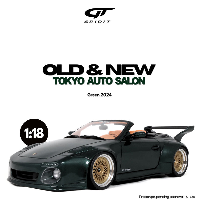 Chargez l&#39;image dans la visionneuse de la galerie, Porsche VIEUX &amp; NOUVEAU TOKYO AUTO SALON VERT 2024 GT SPIRIT 1:18
