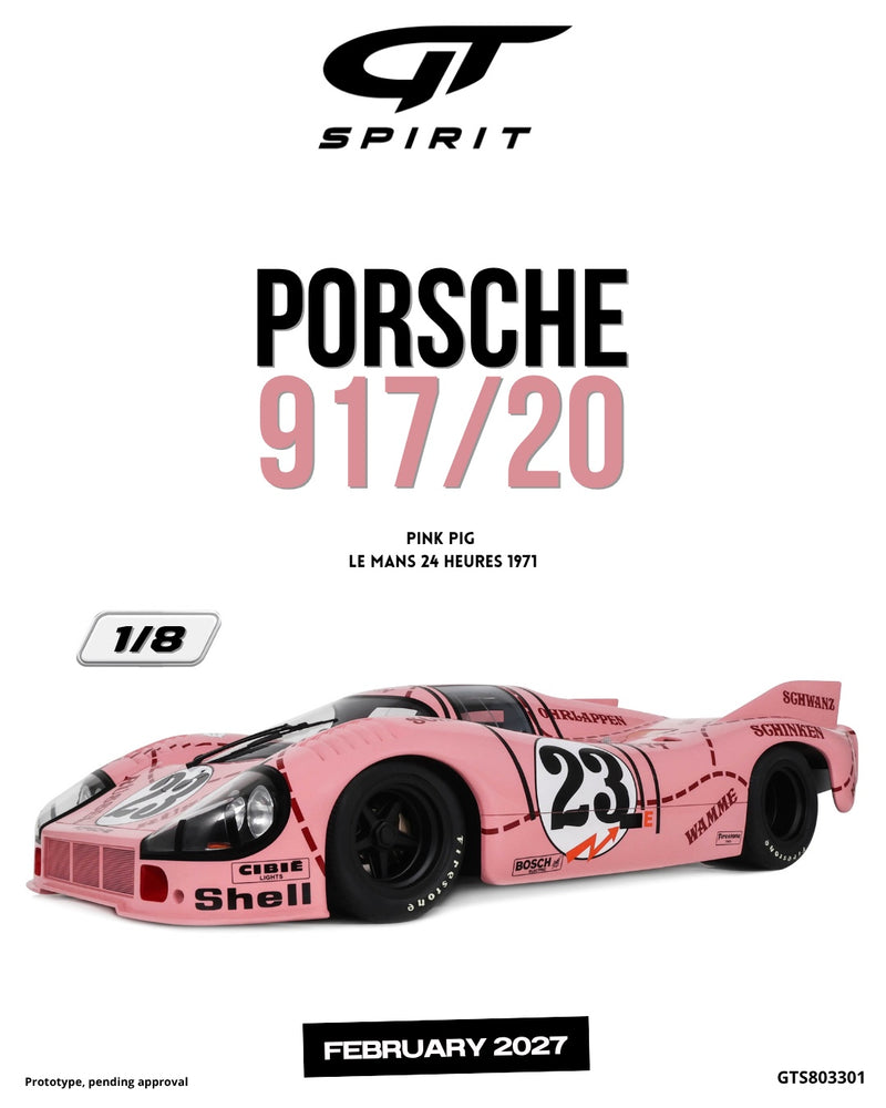 Chargez l'image dans la visionneuse de la galerie, PORSCHE 917/20 PINK PIG LE MANS 24 HEURES 1971 GT SPIRIT 1:8
