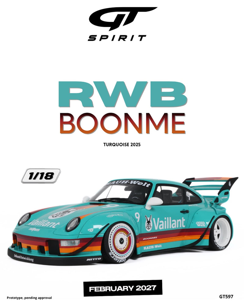 Chargez l'image dans la visionneuse de la galerie, PORSCHE RWB BOONME TURQUOISE 2025 GT SPIRIT 1:18
