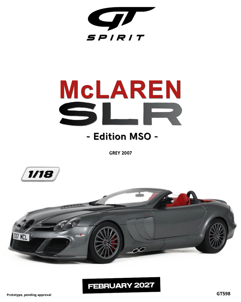 Chargez l'image dans la visionneuse de la galerie, MERCEDES-BENZ SLR EDITION MSO GRIS 2007 GT SPIRIT 1:18
